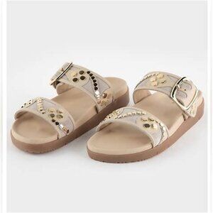 Free People $138 Revelry Studded Sandal Plaster Size 8 NIB!